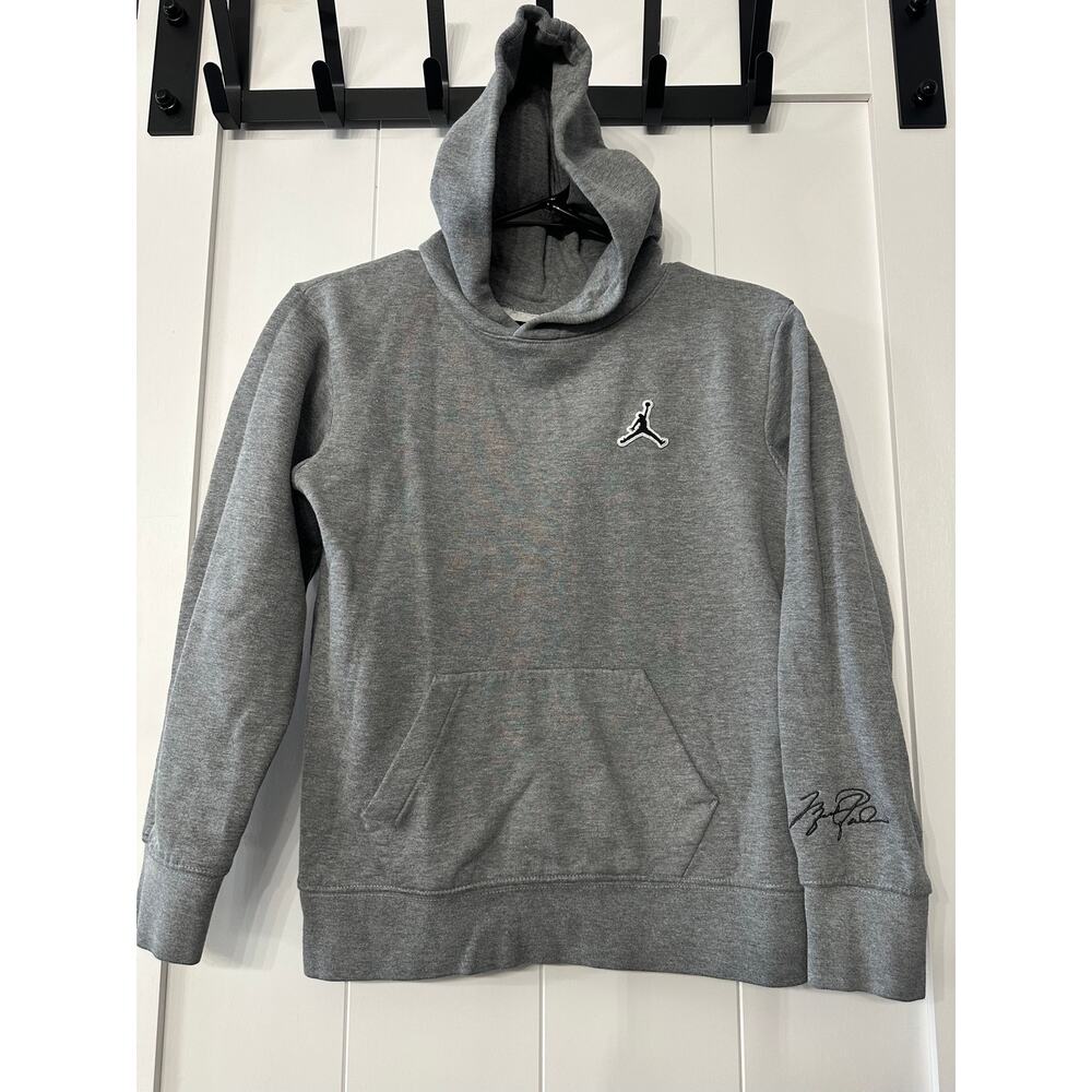 Jordan Hoodie Embroidered Sweatshirt Youth large Signature Sleeve VTG 90’s Y2K